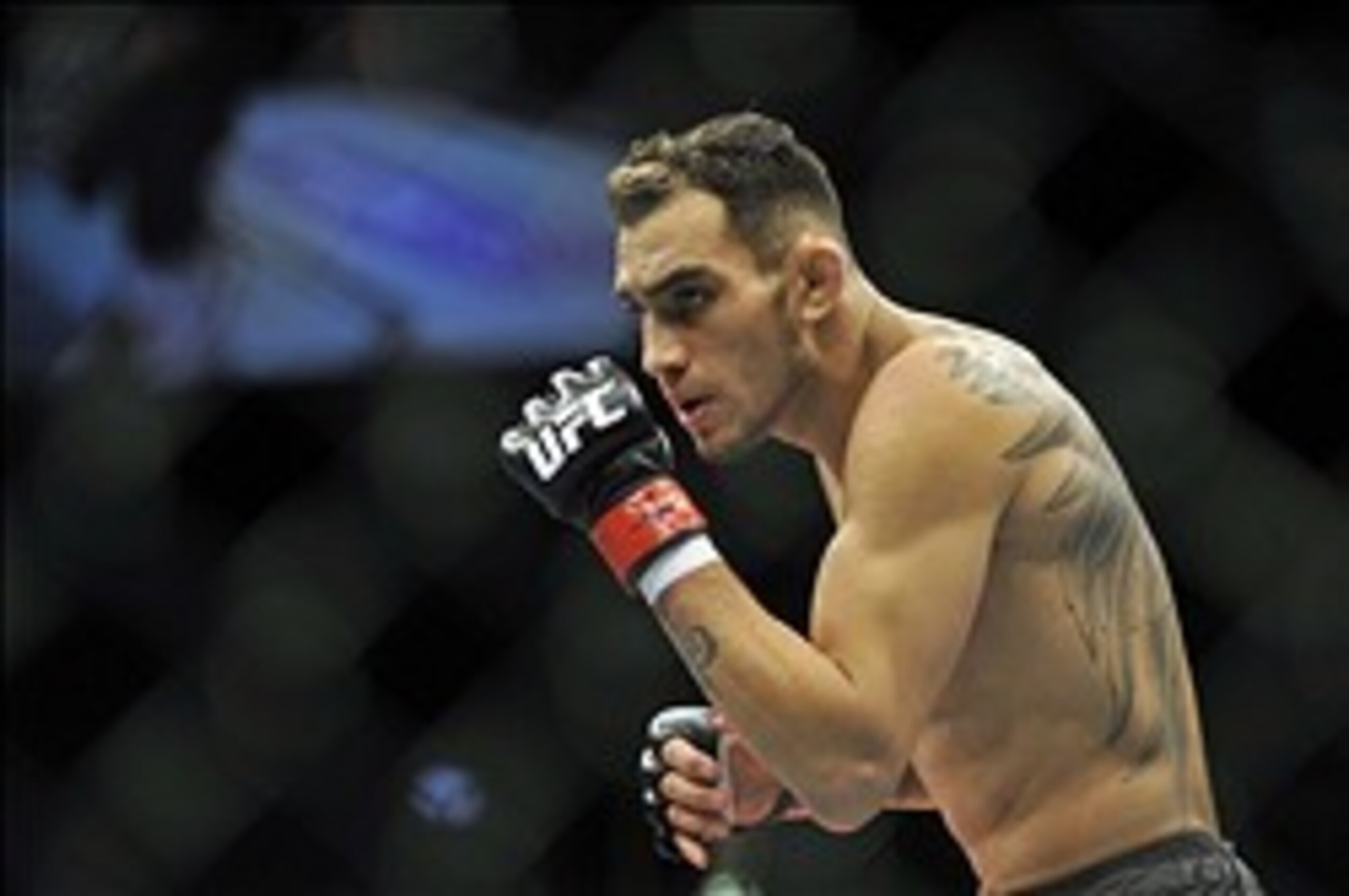 May 5, 2012; East Rutherford, NJ, USA; Tony Ferguson in a lightweight bout against Michael Johnson during UFC on Fox 3 at the Izod Center. Michael Johnson won by unanimous decision in the third round. Mandatory Credit: Joe Camporeale-USA TODAY Sports May 5, 2012; East Rutherford, NJ, USA; Tony Ferguson in a lightweight bout against Michael Johnson during UFC on Fox 3 at the Izod Center. Michael Johnson won by unanimous decision in the third round. Mandatory Credit: Joe Camporeale-USA TODAY Sports