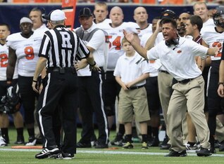 Oklahoma State coach Mike Gundy