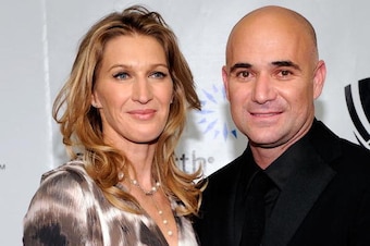 Steffi Graf and Andre Agassi at fundraiser for education.
