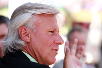 Bjorn Borg at French Open.