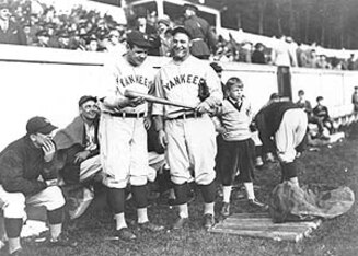Babe Ruth and Lou Gehrig at West Point. By USMA (US National Archives) [Public domain], via Wikimedia Commons
