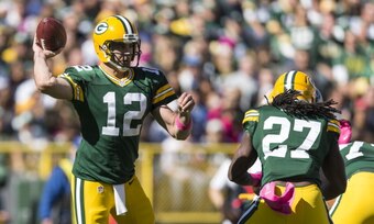 Aaron Rodgers was composed on Sunday.