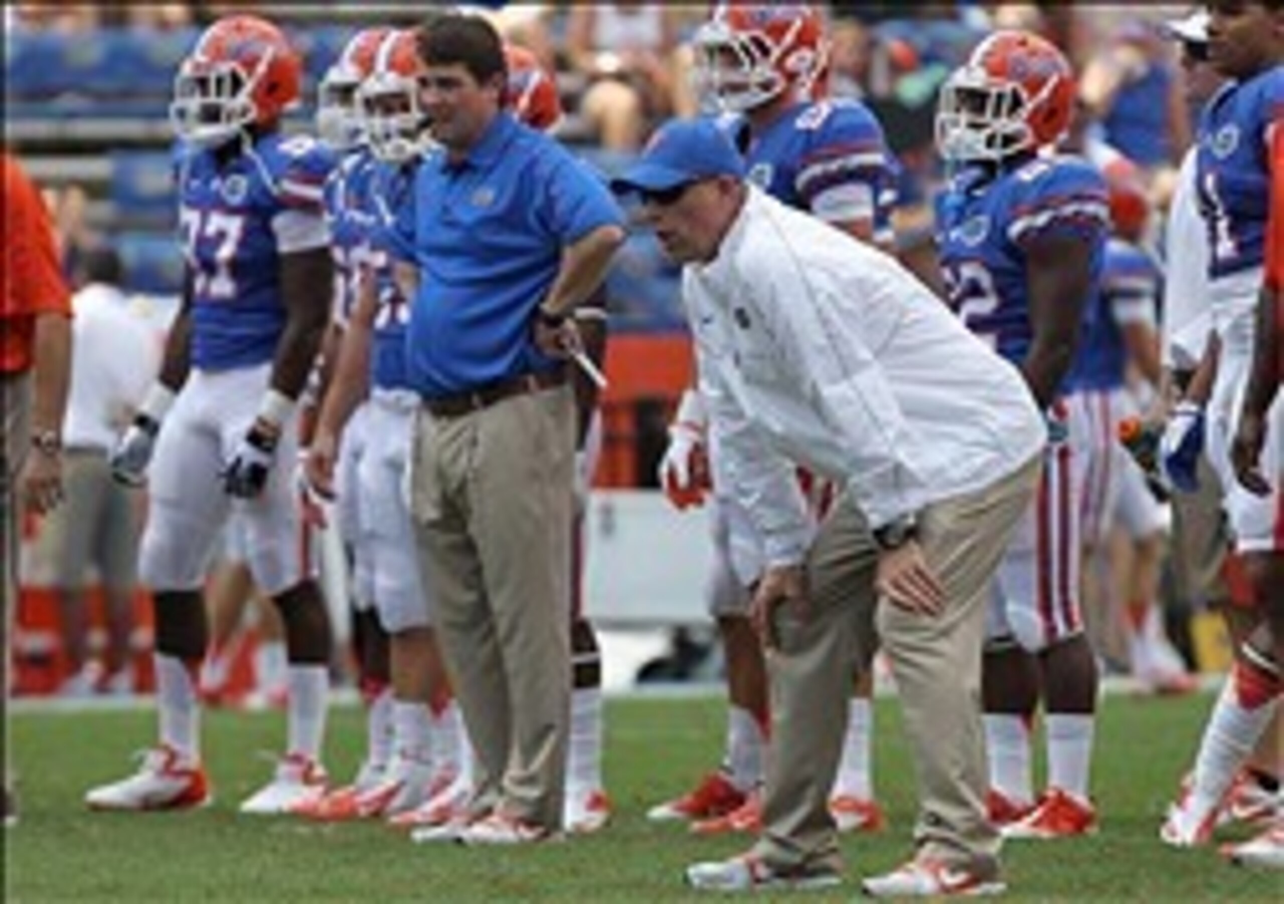 Head coach Will Muschamp (left) and offensive coordinator Brent Pease (right) should keep their game plan simple against LSU.