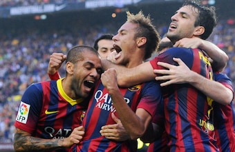 Neymar marked his first Clasico with a goal.