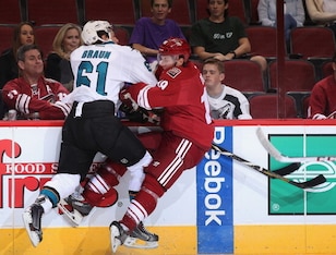 Justin Braun has flourished under his increased workload and currently leads the team in ice time.