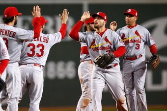 The Cardinals look forward to celebrating on their home field.