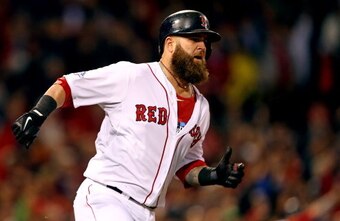Mike Napoli is used to playing every day, but that won't be the case during this World Series.