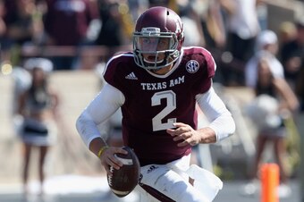 Johnny Manziel led the Aggies to a blowout victory.