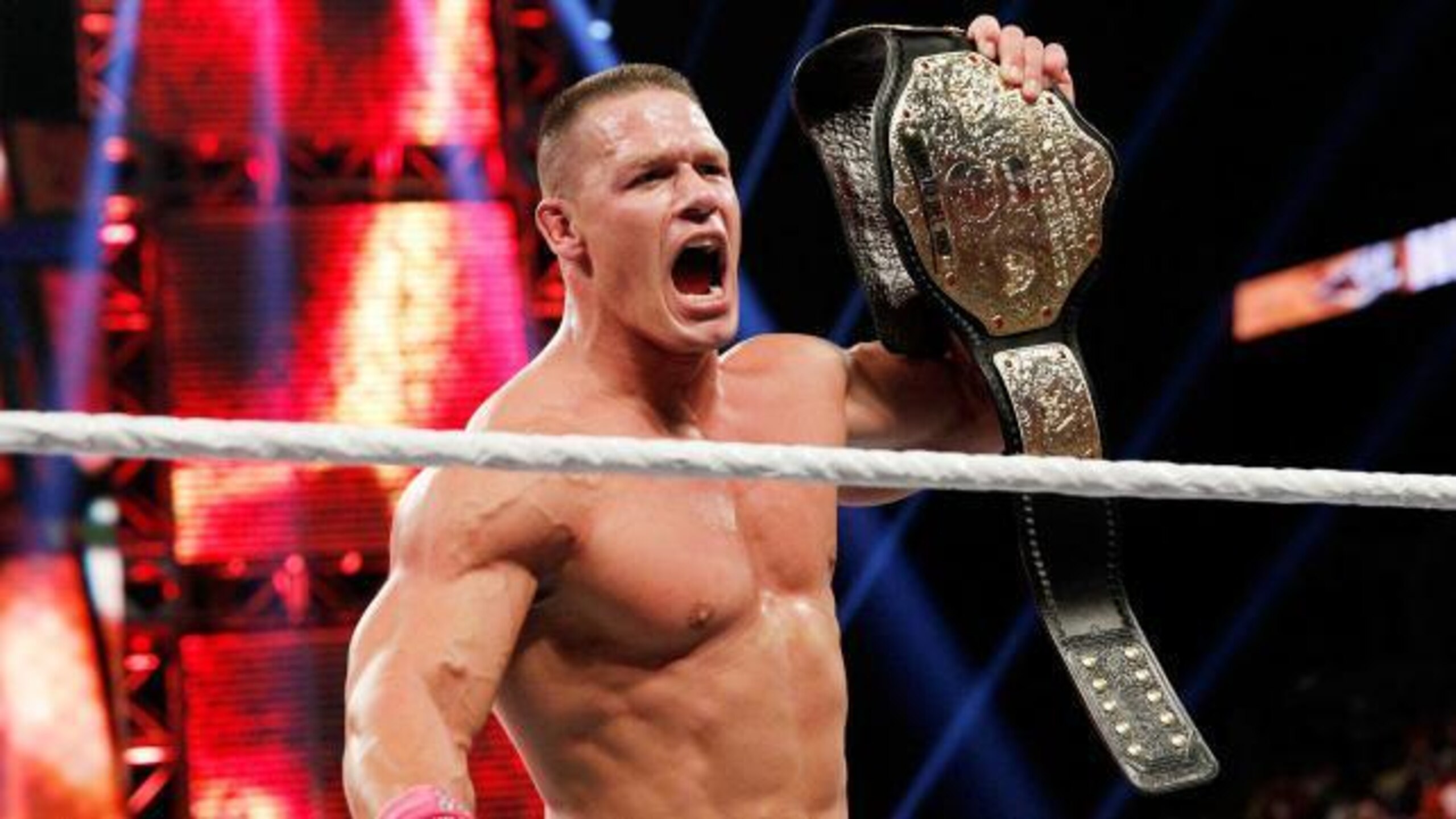 John Cena, your new World Heavyweight Champion. John Cena, your new World Heavyweight Champion.