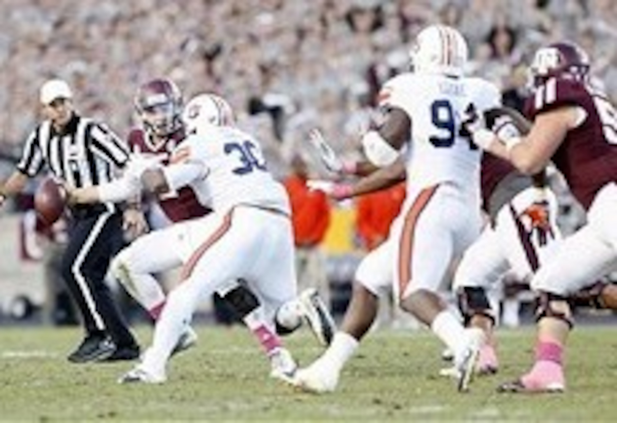 Dee Ford's sack of Johnny Manziel sealed the Tigers' upset win over Texas A&M. Dee Ford's sack of Johnny Manziel sealed the Tigers' upset win over Texas A&M.
