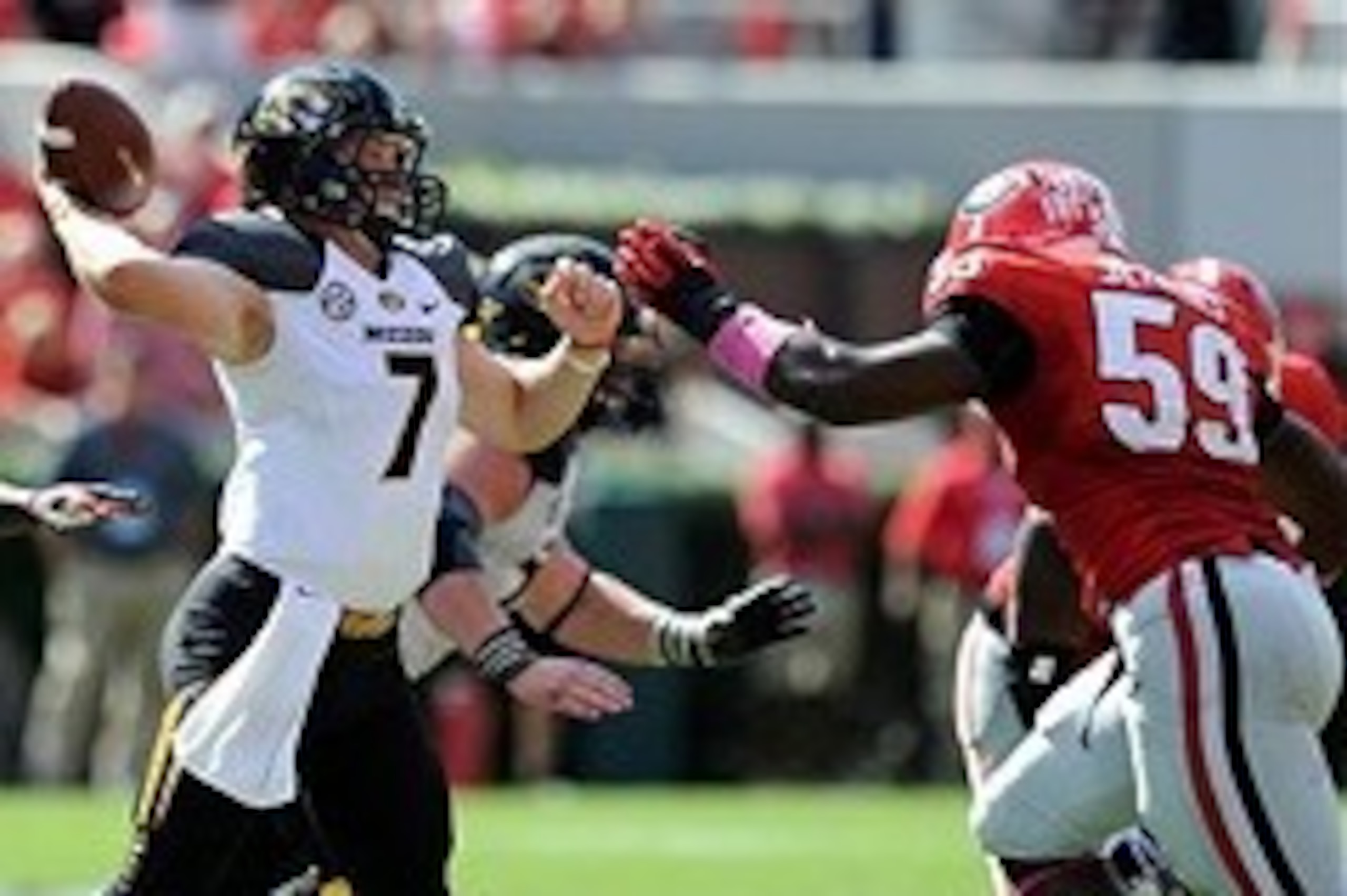 Maty Mauk is getting experience for 2014 and beyond, but he's been a respectable replacement this season, too. Maty Mauk is getting experience for 2014 and beyond, but he's been a respectable replacement this season, too.