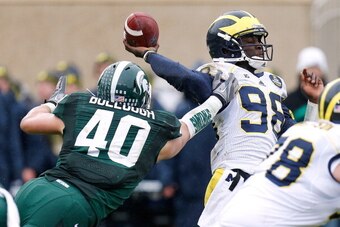 Michigan State's defense didn't give Michigan an inch Saturday.