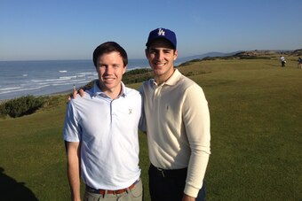 That's David Finocchio on the left, Bleacher Report's founder, and me, Will Leivenberg, on the right.