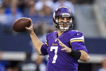 The Minnesota Vikings' starting quarterback position has been a hot seat all season.