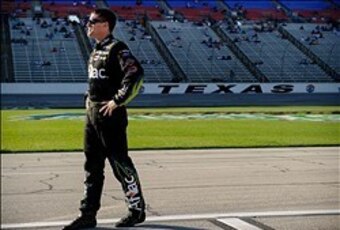 Carl Edwards won the pole at Texas, but his engine went sour during the race.