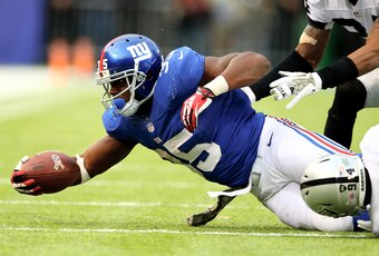 RB Andre Brown had a huge game on Sunday.