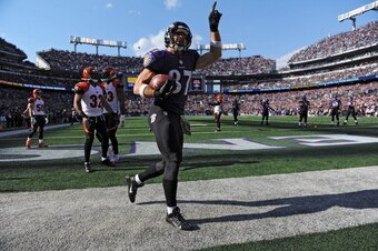 Dallas Clark found the end zone against the Bengals.