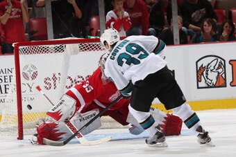 Logan Couture has scored all three of San Jose's shootout goals.