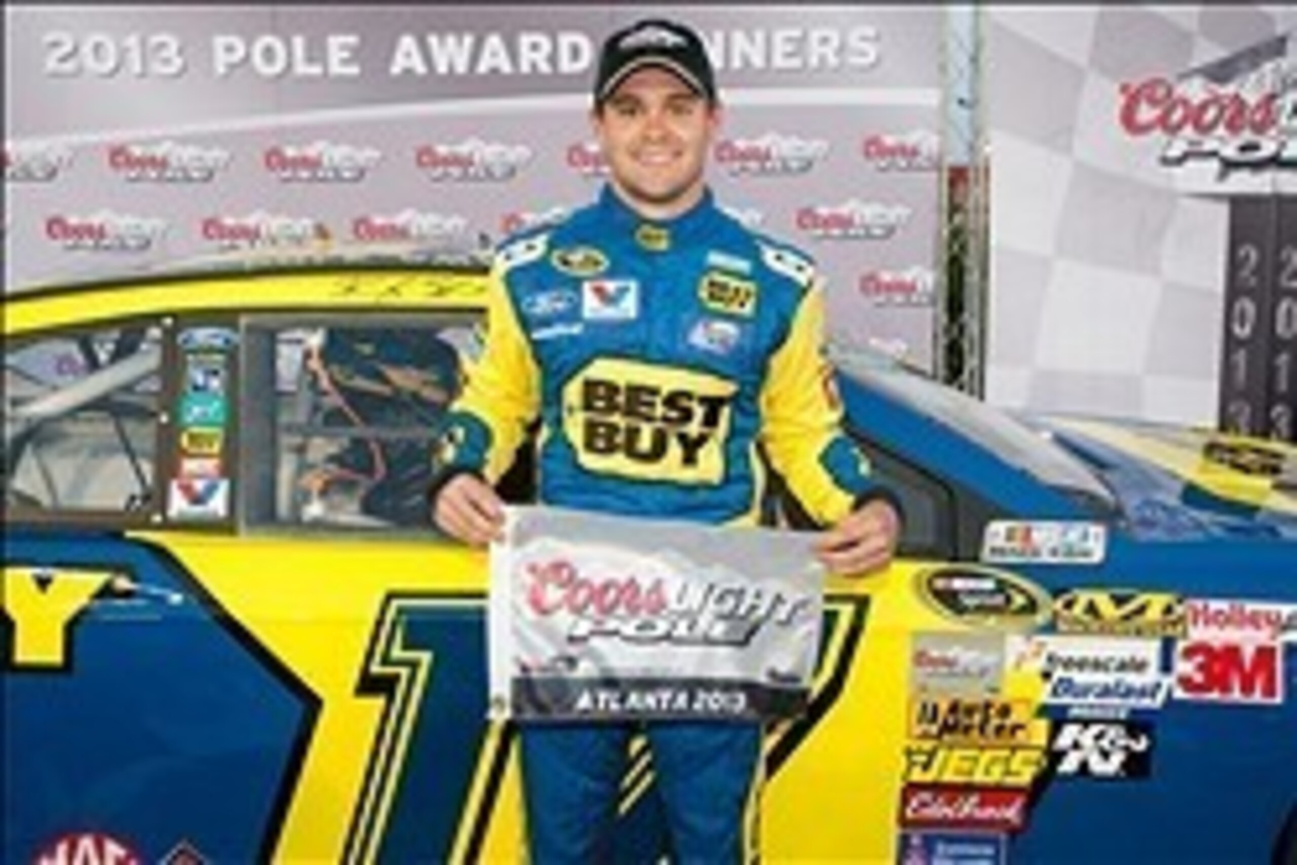 Ricky Stenhouse Jr. won his first Sprint Cup pole earlier in 2013.