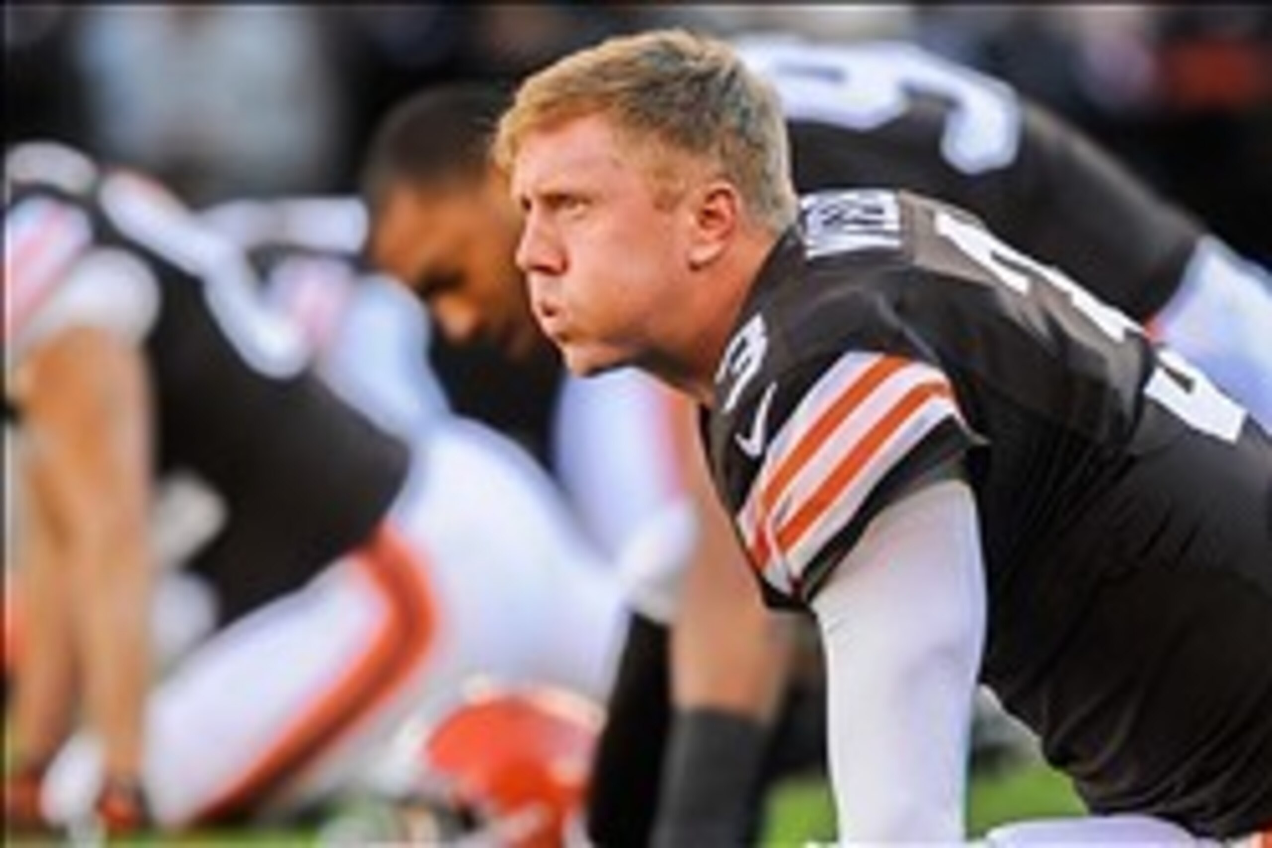 Nov 3, 2013; Cleveland, OH, USA; Cleveland Browns quarterback Brandon Weeden (3) before the game against the Baltimore Ravens at FirstEnergy Stadium. Mandatory Credit: Ken Blaze-USA TODAY Sports