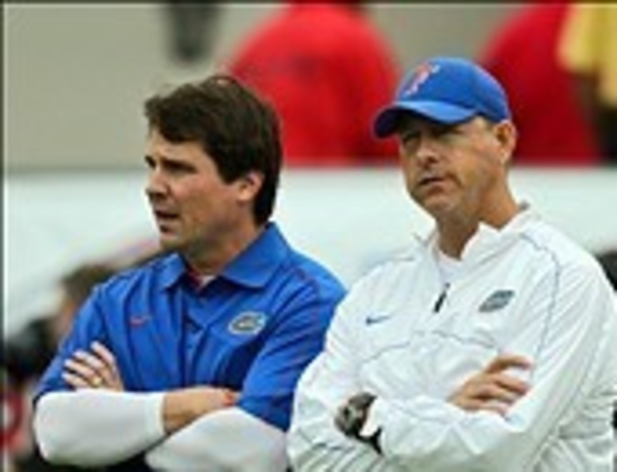 Will Muschamp and Brent Pease