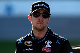 Denny Hamlin spent five races on the NASCAR sidelines due to injury.