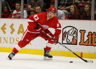 Darren Helm's return was much anticipated for fans and teammates alike.