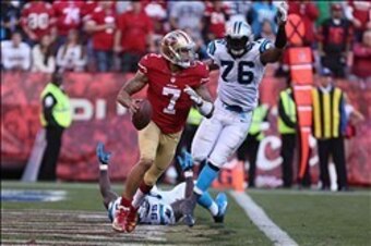 Panther defensive end Greg Hardy has six sacks on the season.