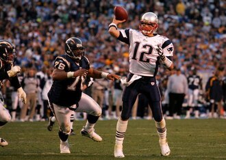 Brady crushed the hopes of a 14-2 San Diego Chargers team.