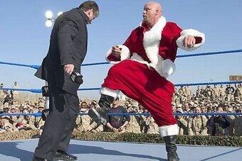 Santa Austin stuns Grinch McMahon