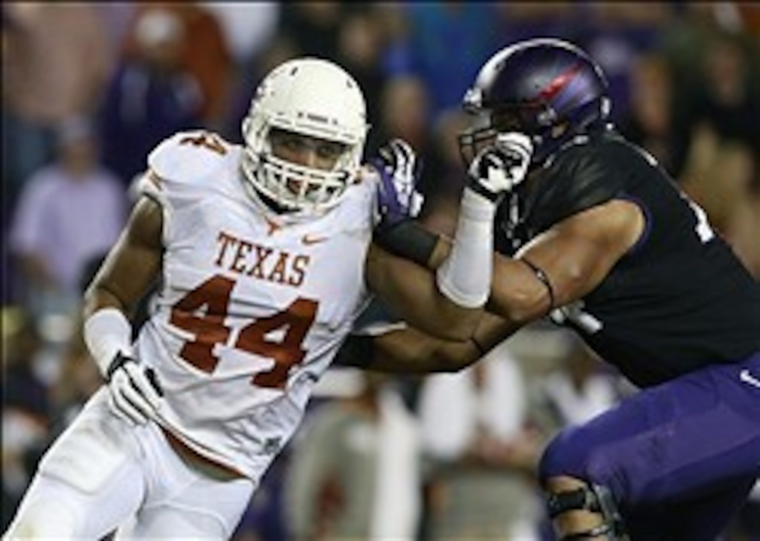 Jeffcoat (left) has been disruptive in the backfield all season long.