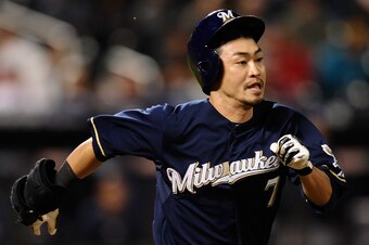 Aoki in 2013: .286/.356/.370, 104 wRC+ in 674 PA