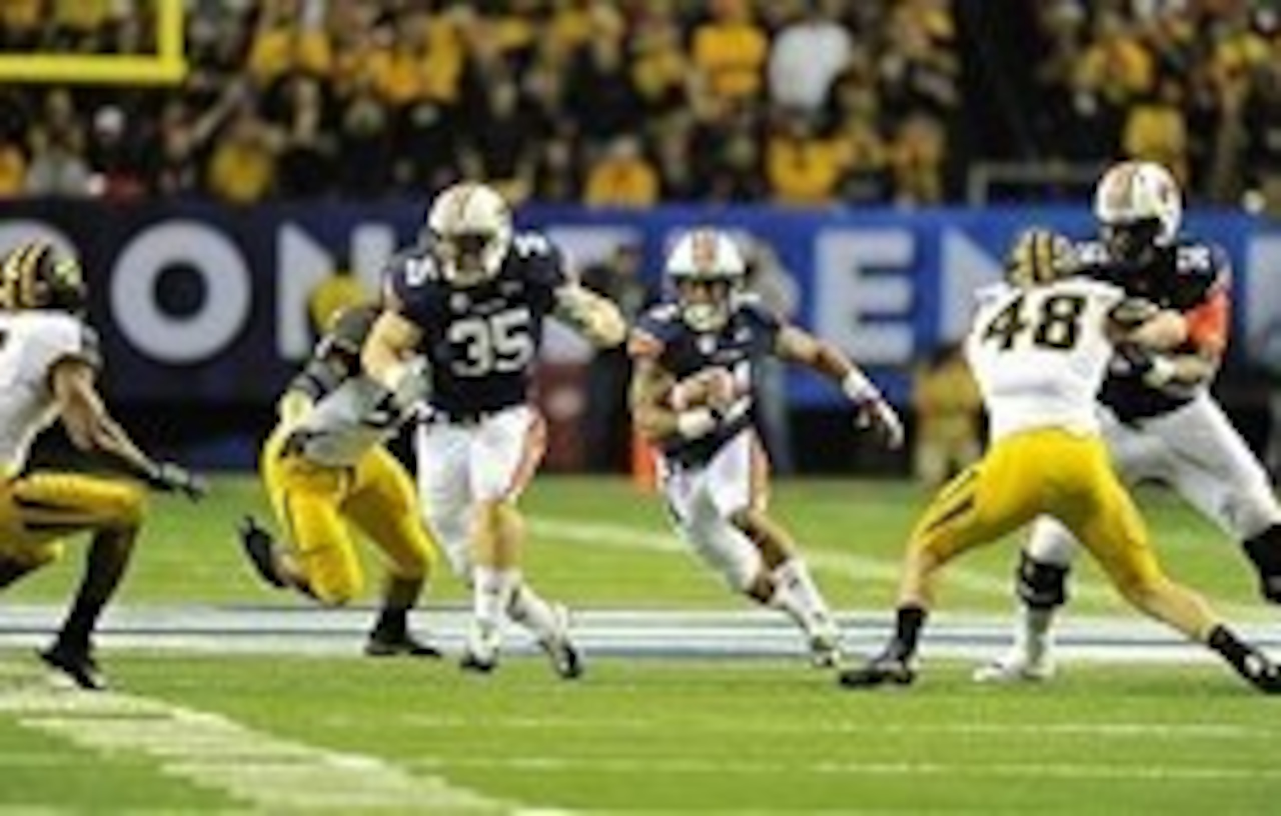 Tre Mason had enormous running lanes throughout the game.