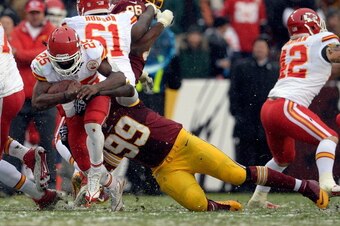 The D-line didn't make enough stops in the backfield.