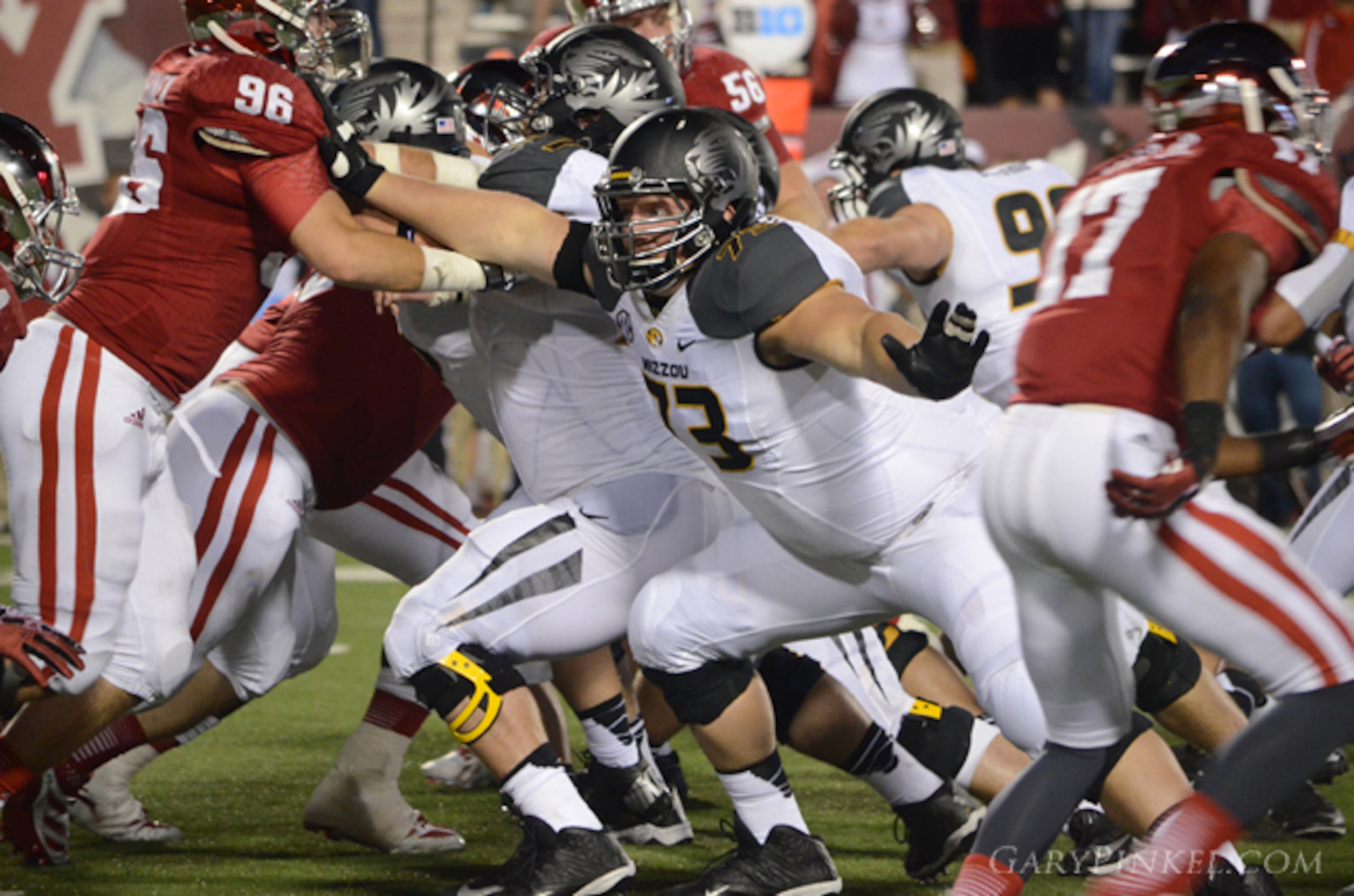 Mizzou offensive lineman Mitch Hall is ready to block anything on the road against Indiana.