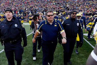 Brady Hoke after the loss to Ohio State noted how much red was in the crowd at Michigan Stadium.