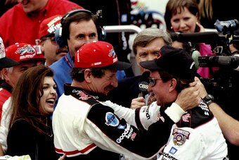 Earnhardt wins his second Cup championship and presents team owner Richard Childress with his first in 1986.