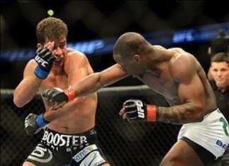 Villefort was hit with 121 significant strikes in his UFC debut against Burrell.