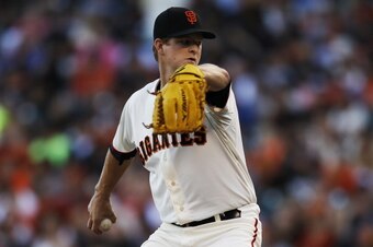 Matt Cain finished the 2013 season with a record of 8-10.