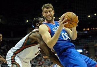 Hawes is giving everything he has on the court.