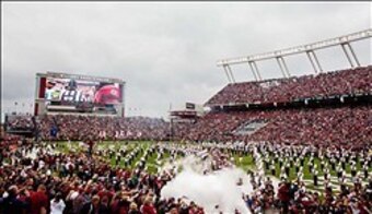 Gamecocks fans know how to get the stadium rocking.