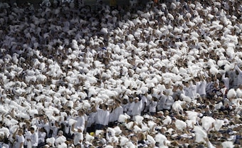 Try not being distracted by the White Out. It's near impossible.