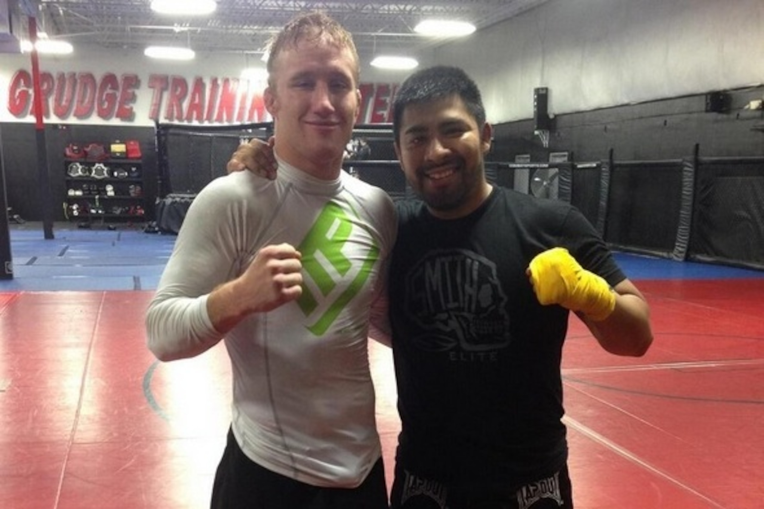 Justin Gaethje (left)