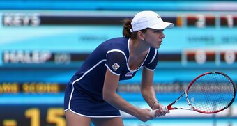 Simona Halep at the Apia International in Sydney in January 2014