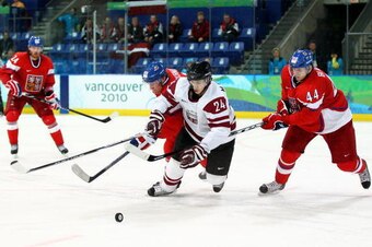 Latvia's hockey team qualified for the Olympic again in 2014.