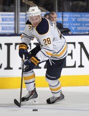 Zemgus Girgensons leads the Latvian forwards.