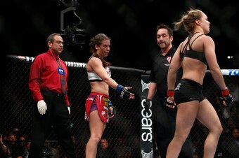 Miesha Tate and Ronda Rousey