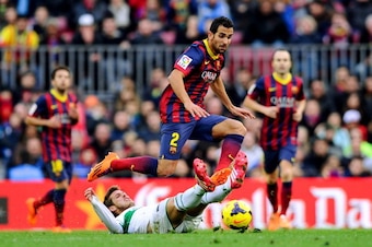 Martin Montoya prefers to stay at Barca.