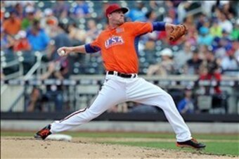 The Diamondbacks' Archie Bradley showed his stuff at last summer's Futures Game in New York.
