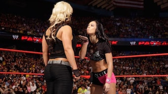 Kaitlyn and A.J. Lee face off at Payback.